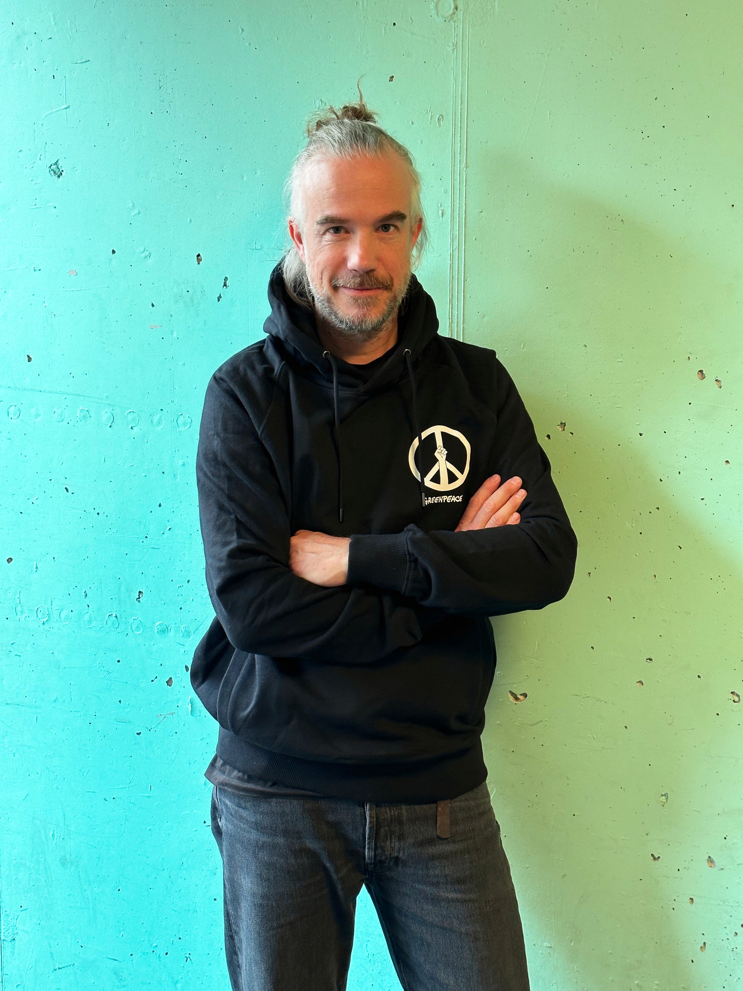 Unisex Hoodie "Peace Power" schwarz