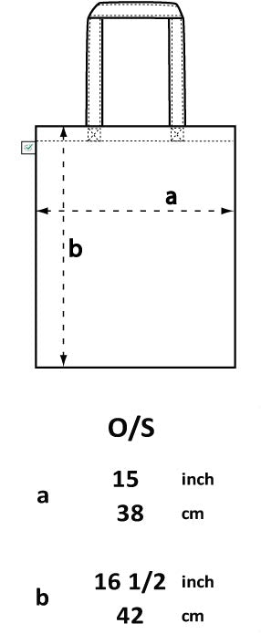 Grosse Stofftasche "Give Peace A Chance" Natur