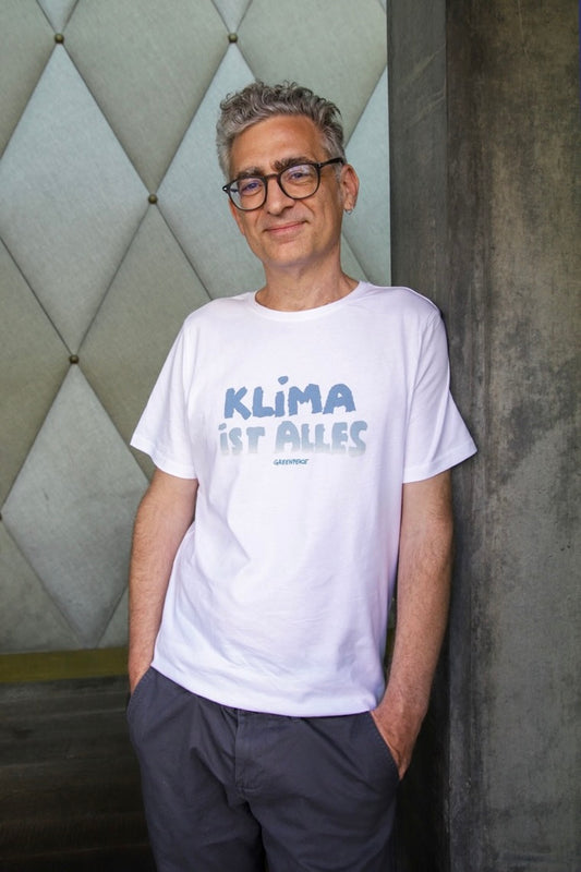 Unisex T-Shirt "Klima ist alles" weiss