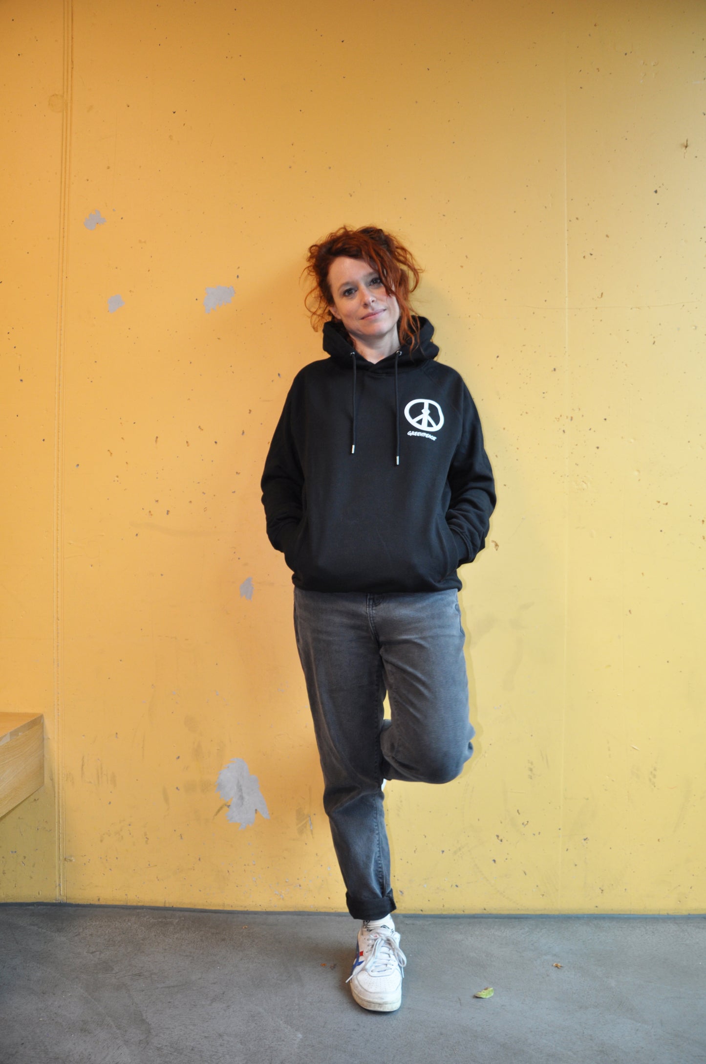 Unisex Hoodie "Peace Power" schwarz