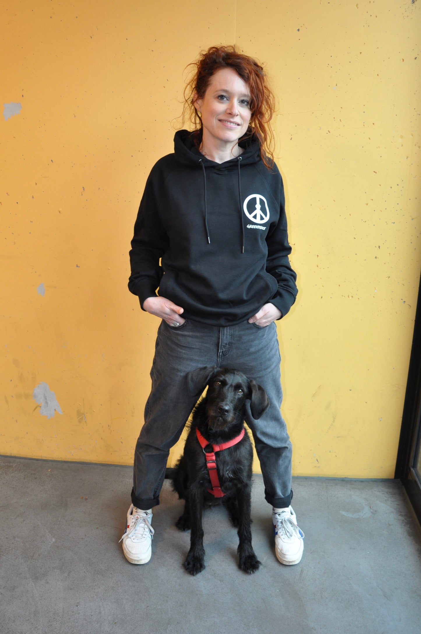 Unisex Hoodie "Peace Power" schwarz