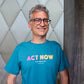 T-shirt unisexe "Act Now - Alle fürs Klima" vert d’eau
