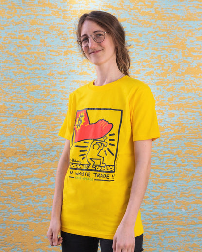 Unisex T-Shirt “Ban Waste Trade!” Keith Haring