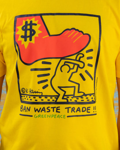 Unisex T-Shirt “Ban Waste Trade!” Keith Haring Design Print